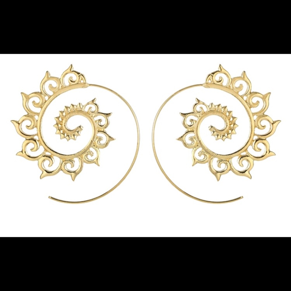 🌟 2/$24 Spiral Dangle Hoops 🌟 - Picture 4 of 6